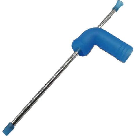 Entonnoir à bière bleu portable en forme de paille droite, facile à utiliser, idéal pour les fêtes
