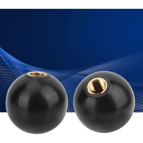 Bouton Boule de Poignée, Bouton à Bille Ronde en Bakélite avec Écrou à Visser en Cuivre M10 32 Intégré, Paquet de 5 (1/5)