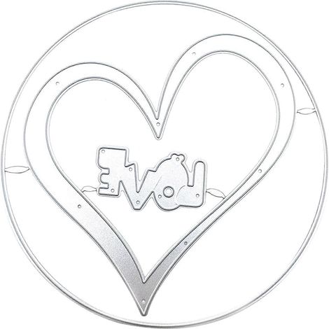 Stanzformen für Metall in Herzform – DIY-Materialien für Valentinskarten