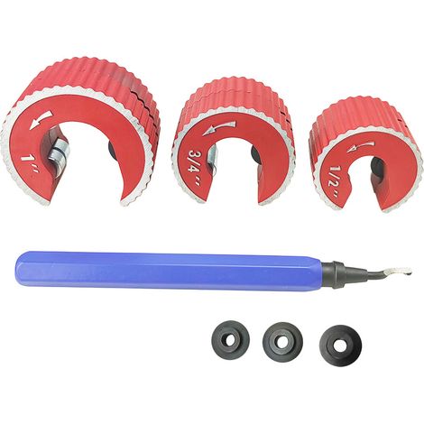 Lot de 7 Coupe Tube Cuivre pour cuivre laiton aluminium tuyau Lame de rechange pour coupe-tube (1/4)