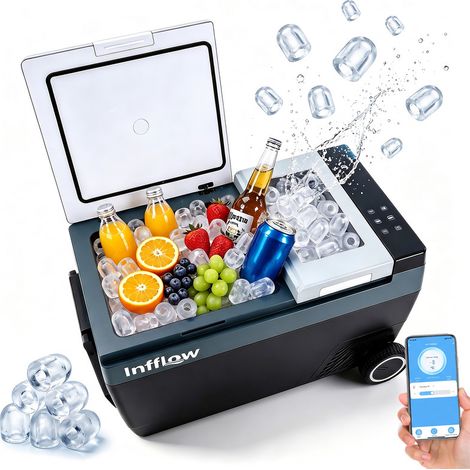 Infflow Frigorifero portatile a compressore 45L con APP, raffreddamento, congelamento e produzione di ghiaccio, modalità ECO/MAX
-20 °C  20 °C, 12V/24V, 100-240V (1/5)
