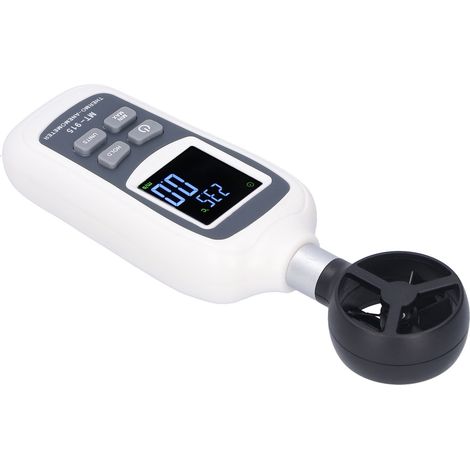 MT-915 Mini anémomètre numérique LCD portable, instrument de mesure de la vitesse du vent (1/5)