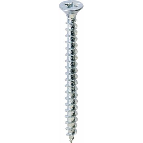 Vite truciolare testa svasata piana 5 x70mm zincata. Prezzo per 100 pezzi.