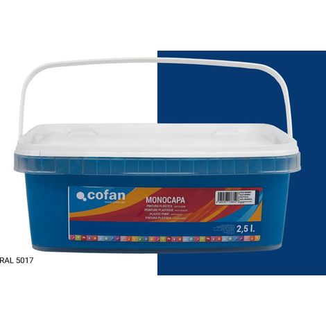 Pintura Plástica Monocapa Azul Marino (2,5 Lt) (1/4)