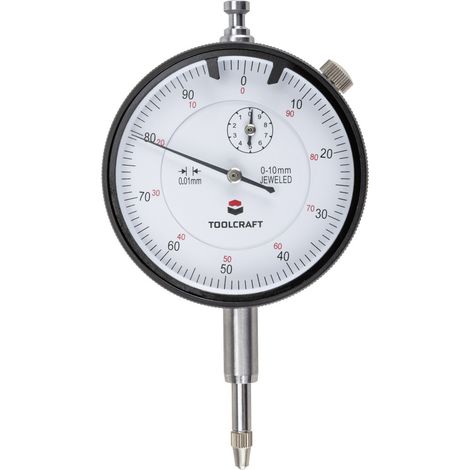 TOOLCRAFT  TO-6443499 Messuhr  (Ø) 58 mm  10 mm Ablesung: 0.01 mm (1/4)