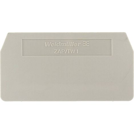 Flasque de fermeture et plaque intermédiaire Weidmüller ZAP/TW ZDU10 1748660000-1 1 pc(s) D15541