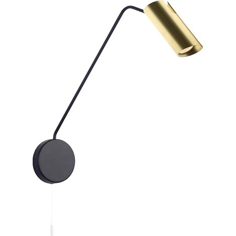 Applique Futuro bras orientable noir/or métal GU10 LP (1/5)