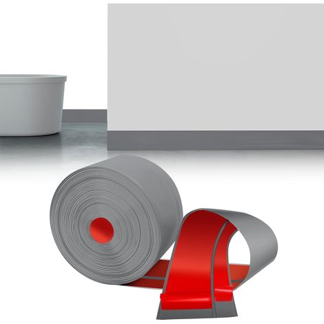 Plinthe Souple Autoadhésive Gris Pvc Plinthe Adhesive 60x20mm 6m (1/5)