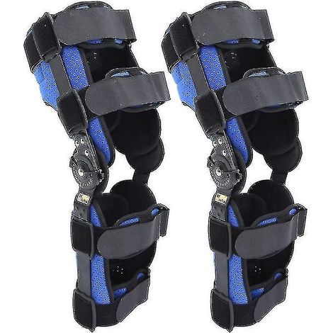 Genouillère de soutien réglable et respirante, stabilisatrice de genou, protection de jambe, orthèse à sangle fixe pour entorse du genou, protection arthritique - Taille M - Jambe gauche (1/5)