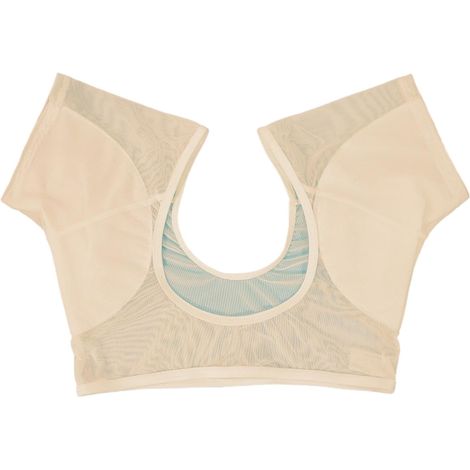 Sous-vêtement absorbant la transpiration pour femme - Gilet anti-aisselles - Manches courtes - T-shirt en maille respirante - Bralette en nylon pour femme (1/5)