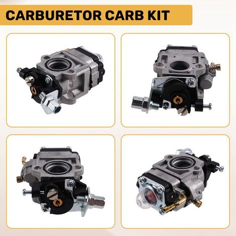 1 set of colors: see photo. Materials: metal and plastic. Carburetor kit for lawnmower. (1/5)