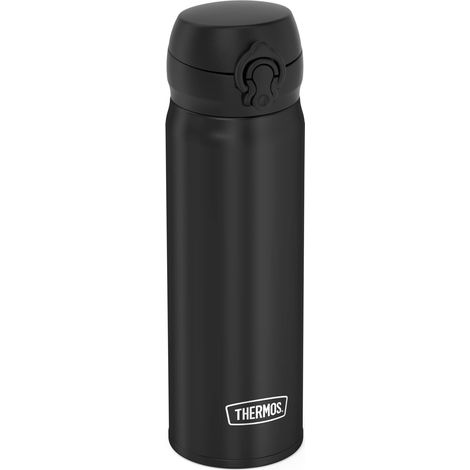 Thermos Ultralight Acciaio Inox, 500 ml, Borraccia Termica Estremamente Leggera, 210 g, Lavabile in lavastoviglie, Bevande Calde per 10 Ore e Fredde per 20 Ore, Senza BPA, Nero (1/5)