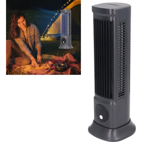 Ventilador de mesa sin aspas, profesional y silencioso con 3 niveles de velocidad ajustables para oficina, hogar o dormitorio. (1/5)