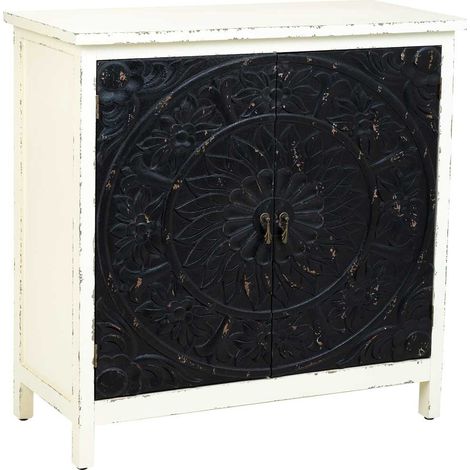 Aparador de madera de 2 puertas  83,5x38x82,5 (1/5)