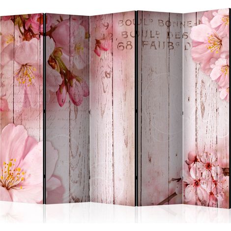 Paravento - Pink apple blossoms II [Room Dividers] - 225x172 (1/4)