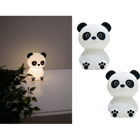2er Set LED Nachtlichter, per USB aufladbar, dimmbar, mit Timer (1/5)