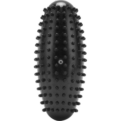 Boule de massage durable en PVC sans odeur, rouleau portable multifonction pour soulager les muscles du dos, pieds et fasciite plantaire - Noir (1/5)