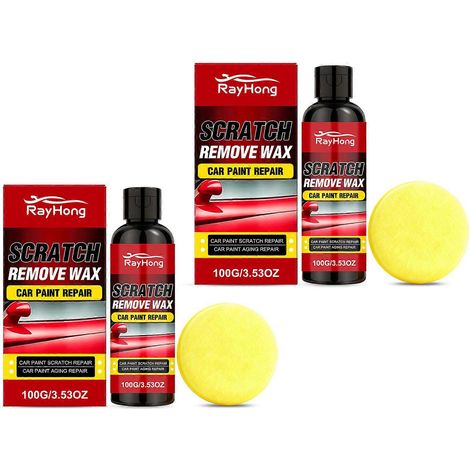 Kit de polissage professionnel pour rayures profondes, éliminateur de tourbillons, pour la restauration de peinture automobile et la réparation du vernis (2 pièces). (1/5)
