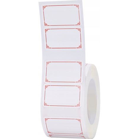 Etichette adesive RFID NIIMBOT 40 x 30 mm, cornice rossa, 230 pezzi, serie B, originali (1/3)