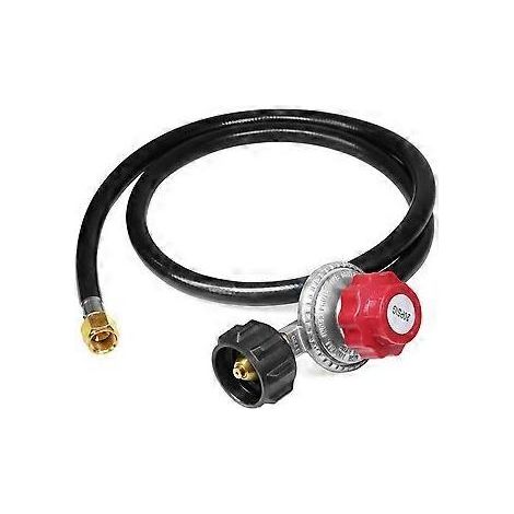 Régulateur de pression de propane réglable 0-20 psi avec tuyau QCC1/Type 1 de 1,2 m (4 pi) - Compatible avec les appareils de combustion au propane (1/5)