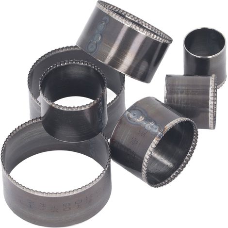 Lot de 7 emportes-piece cuir vague rond outils de perforage manuel artisanat acier alliage (1/5)