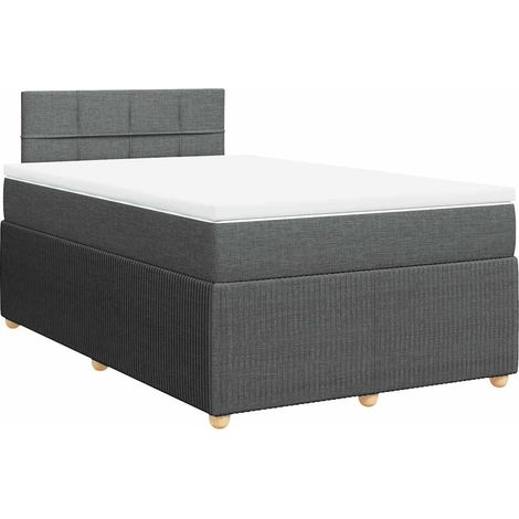 Maison Exclusive - Boxspringbett mit Matratze Dunkelgrau 120x190 (1/5)