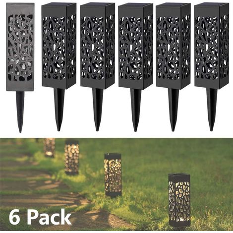 Lampes Exterieure Solaires De Jardin Au Sol,Exterieure étanche Lumiere Paysage Lampe Jardin Sans Fil Led Décoration Eclairage Solaire Pour Patio Chemins,Pelouse,Automatique On/Off (6 Pièces)