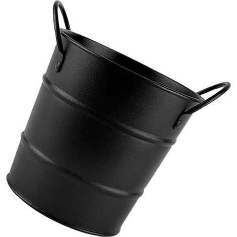 Seau Métal Petit Conteneur Polyvalent pour Desserts et Snacks Poignée pour Usage Domestique et Bureautique (1/5)