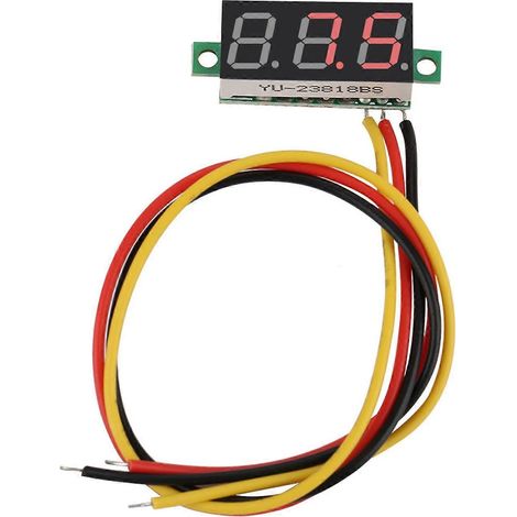 Stück digitales 0,28″-LED-Display-Voltmeter-Gleichstrommessgerät-Panel 0100V (Rot)