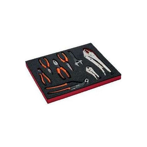 Bahco Fit&Go 2/3 Schaumstoffeinlage Schraubenschlüssel- und Zangensatz - 8-tlg. (1/5)