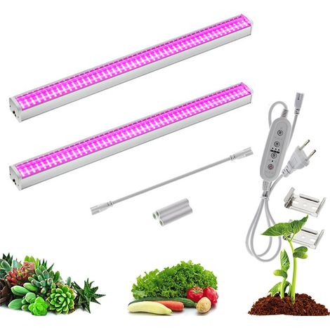 Lampe de Croissance LED Full Spectrum 2PCS Rose – Lampe Plante pour Plantes, Légumes et Fleurs (1/5)