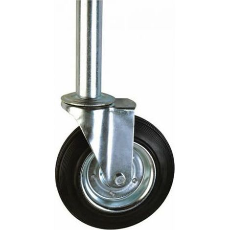 Ruota Girevole per Ponteggi Art.80Bi mm.200-Perno mm.40X190 (1/2)