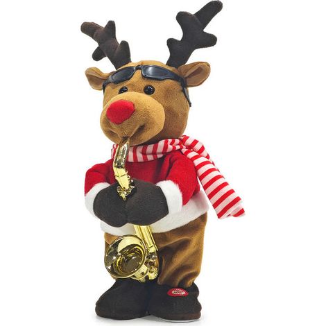 Kaemingk, Decorazione Natalizia Renna con Movimento e Musica, 54.6 cm