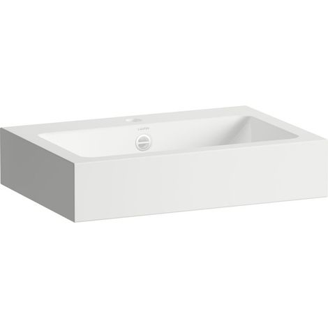 LAUFEN CLASSICS lavabo, rectangulaire, 1 trou pour robinet, avec (1/2)