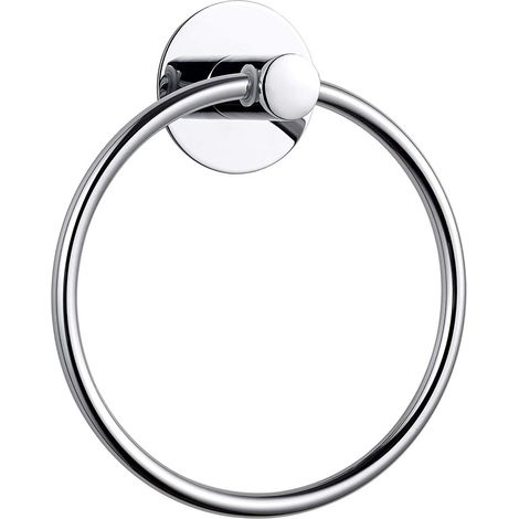 Anneau porte-serviettes en acier inoxydable - 16 cm - Pour la cuisine et la salle de bain (1/5)