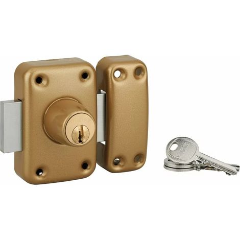 THIRARD - Verrou pour porte d'entrée vitrée Capital à cylindre double 60 mm