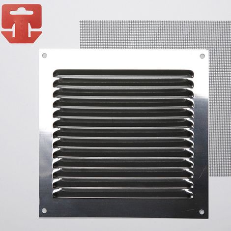 REJILLA CON MOSQUITERA. ACERO INOXIDABLE 150x150mm