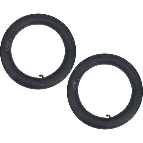 2 Pièces Chambre à Air Butyl Valve Courbée pour Vélo Pliable Accessoire 14x2.5 Pouces (1/5)