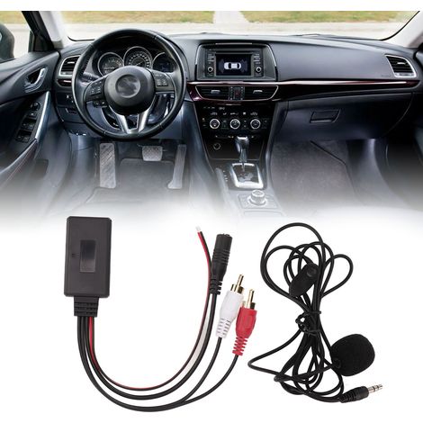 Adaptateur audio de voiture avec microphone mains libres pour Clarion, Pioneer et Panasonic 2RCA (1/5)