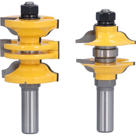 Fraise à rainurer 1/2" ajustable pour bois avec joints, usage CNC et manuel (1/5)