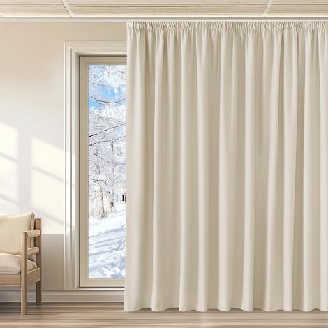 1 Pièce Rideau, Galon Fronceur, Occultant, Anti UV, Polyester, Pour Salon Chambre