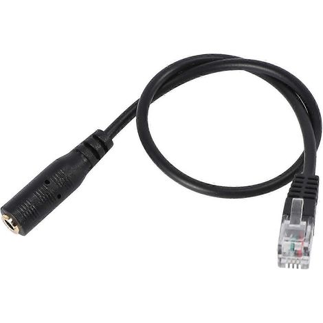 Adaptateur secteur 0313, prise jack 3,5 mm vers prise casque/ligne téléphonique RJ9 (1/5)