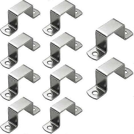 HONORNIC - 10 colliers de serrage carrés de 30 x 30 mm, colliers de serrage en U et colliers de serrage en selle (1/4)