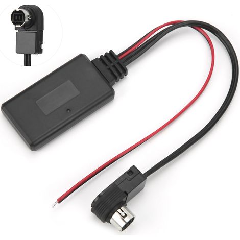 Câble Adaptateur Bluetooth Audio pour Autoradio Alpine avec Port AINET et Entrée AUX KCA‑121B
