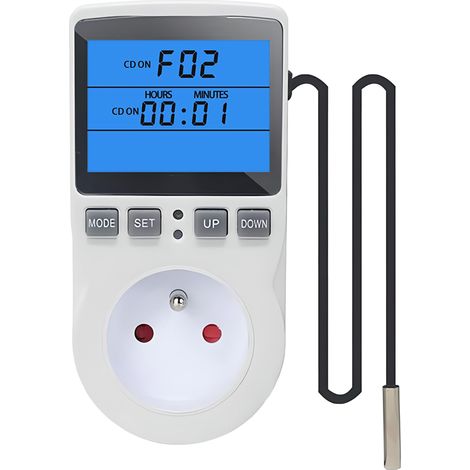 Steckdosen Thermostat Digital LCD Temperaturregler Heizung 230V (1/5)