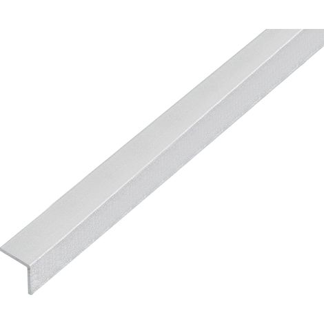 Alberts 489229 Profilo angolare, autoadesivo, alluminio, pallinatura argento, 1000 x 10 x 10 mm (1/4)