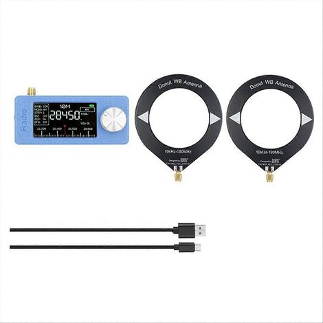 Radio SI4732 à bande complète avec antenne cadre 10 kHz-180 MHz haute sensibilité, récepteur AM/FM USB LSB (1/5)