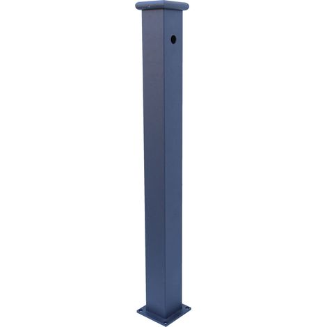 Fonderia Bongiovanni – Fontaine colonne Olimpia en acier galvanisé – Hauteur 90 cm – Bride de fixation 12x12 cm – Pour extérieur et jardin