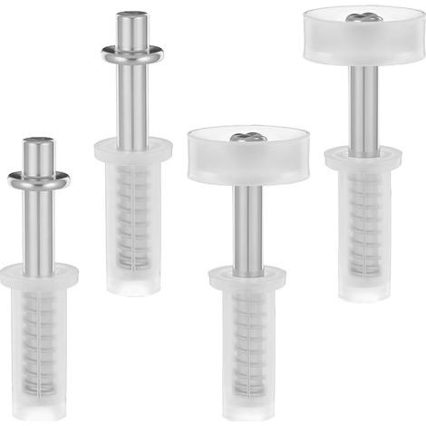 Lot de 4 roulettes de guidage pour porte pliante et pivot supérieur, kit de quincaillerie pour porte de placard coulissante, poche, accordéon, porte de grange (1/5)