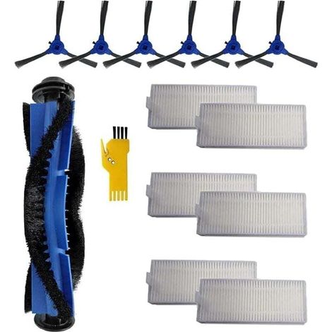 Kit de accesorios de repuesto Aotengou para aspiradoras XU, Cecotec Conga 2290 Ultra y Titanium Robot, 13 paquetes, 1 cepillo - KZQ (1/4)